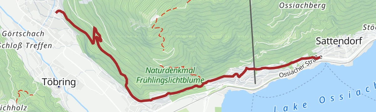 Route map: Sattendorf bis Treffen